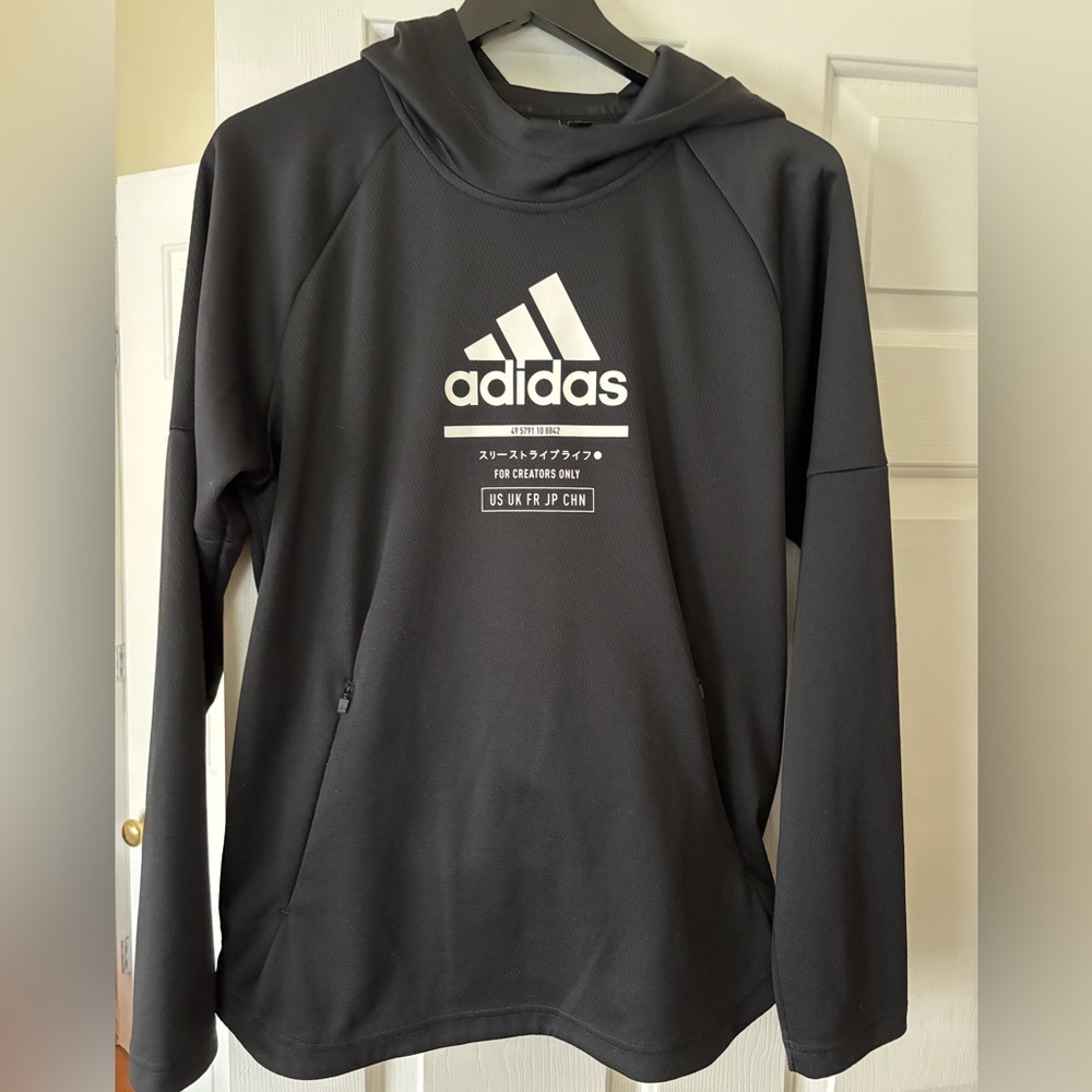 Adidas Black Hoodie Adidas  Men's Game and Go Pullover Hoodie size M - Picture 15 of 15